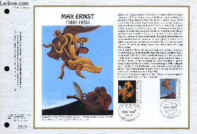FEUILLET ARTISTIQUE PHILATELIQUE - CEF - N 1063 - MAX ERNST 1891-1976