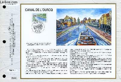 FEUILLET ARTISTIQUE PHILATELIQUE - CEF - N 1086 - CANAL DE L'OURCQ