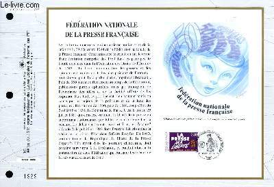 FEUILLET ARTISTIQUE PHILATELIQUE - CEF - N 1201 - FEDERATION NATIONALE DE LA PRESSE FRANCAISE