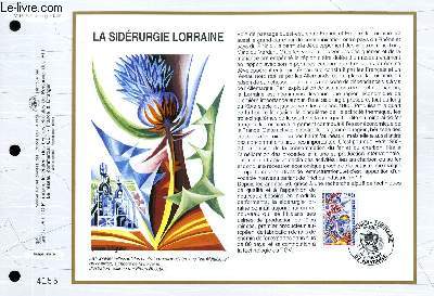 FEUILLET ARTISTIQUE PHILATELIQUE - CEF - N 1215 - LA SIDERURGIE LORRAINE