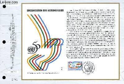 FEUILLET ARTISTIQUE PHILATELIQUE - CEF - N 1244 - ORGANISATION DES NATIONS UNIES