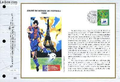 FEUILLET ARTISTIQUE PHILATELIQUE - CEF - N 1247 - COUPE DU MONDE DE FOOTBALL 1998