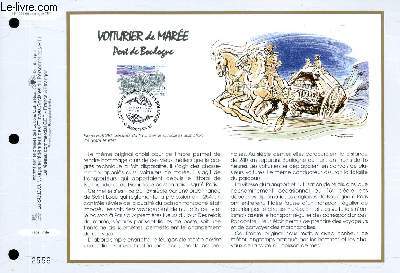 FEUILLET ARTISTIQUE PHILATELIQUE - CEF - N 1336 - VOITURIER DE MAREE - PORT DE BOULOGNE