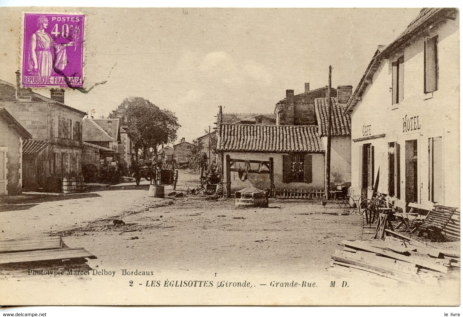 CPA 33 LES EGLISOTTES. GRANDE RUE