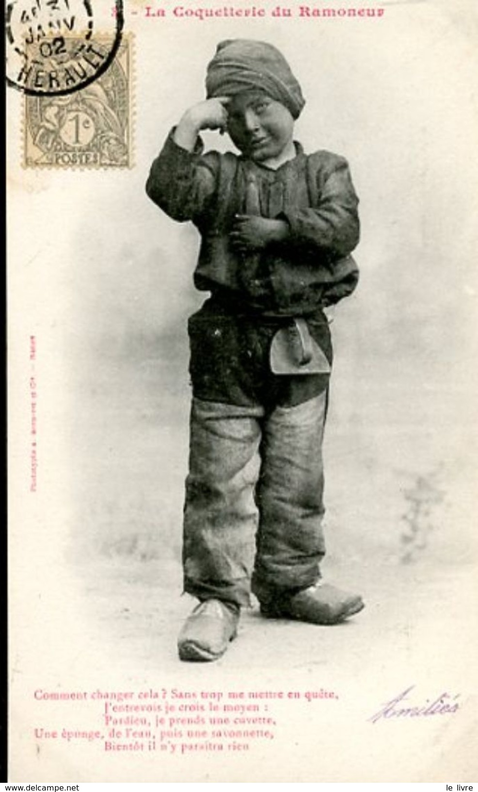 CPA LA COQUETTERIE DES RAMONEURS 1902