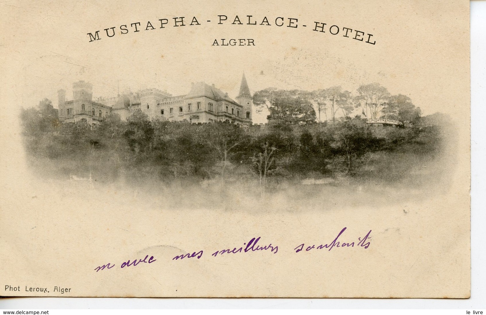 CPA ALGERIE ALGER MUSTAPHA-PALACE-HOTEL 1904