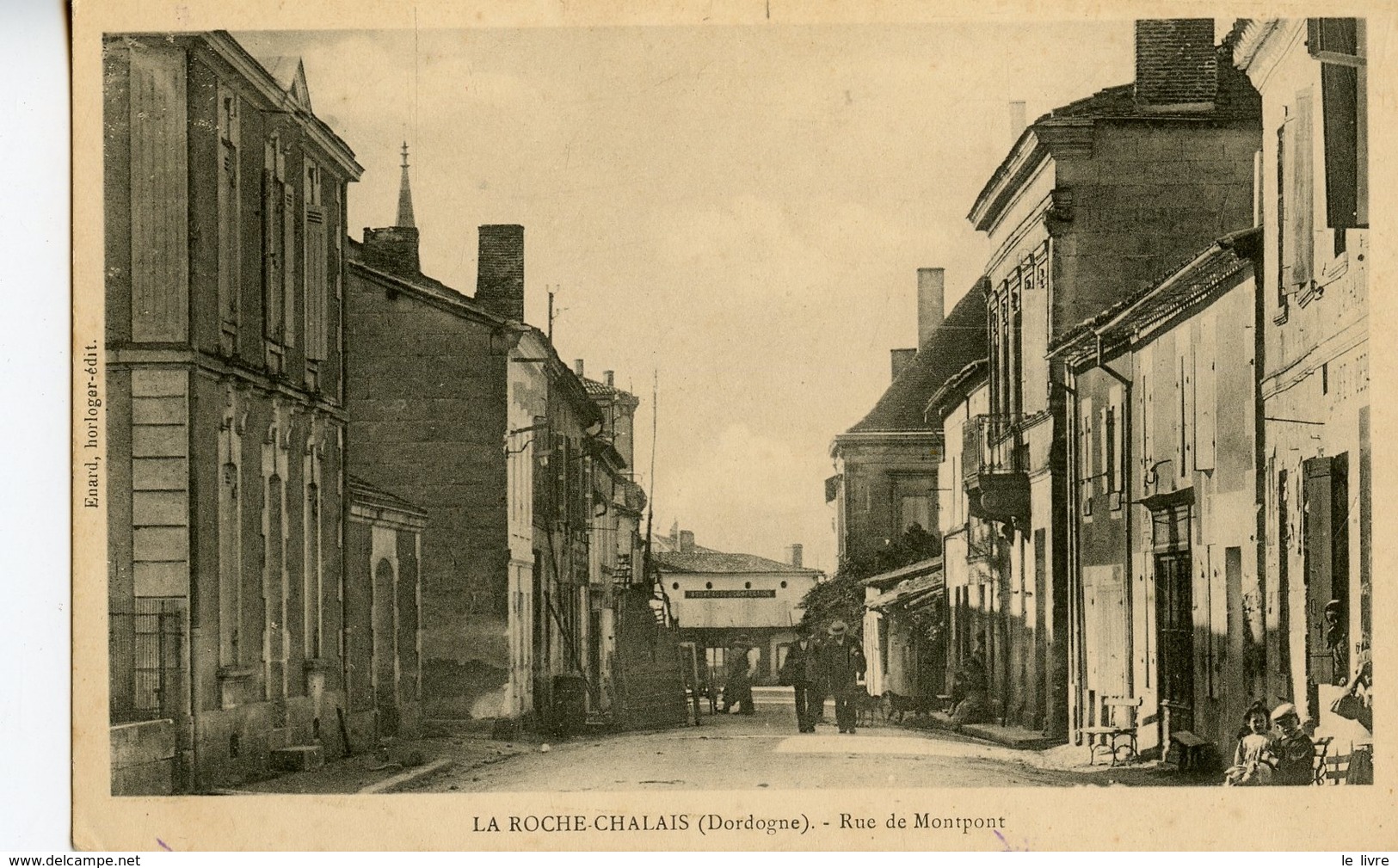CPA LA-ROCHE-CHALAIS 24. RUE DE MONTPONT (MONTPON) 1918