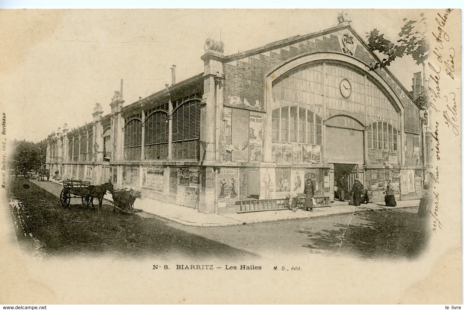 CPA 64 BIARRITZ. LES HALLES 1902