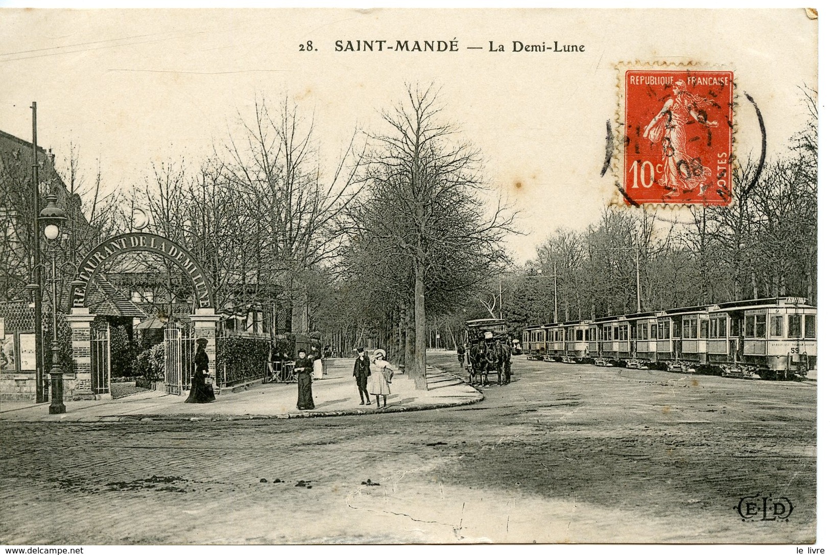 CPA 94 SAINT-MANDE. LA DEMI-LUNE 1908