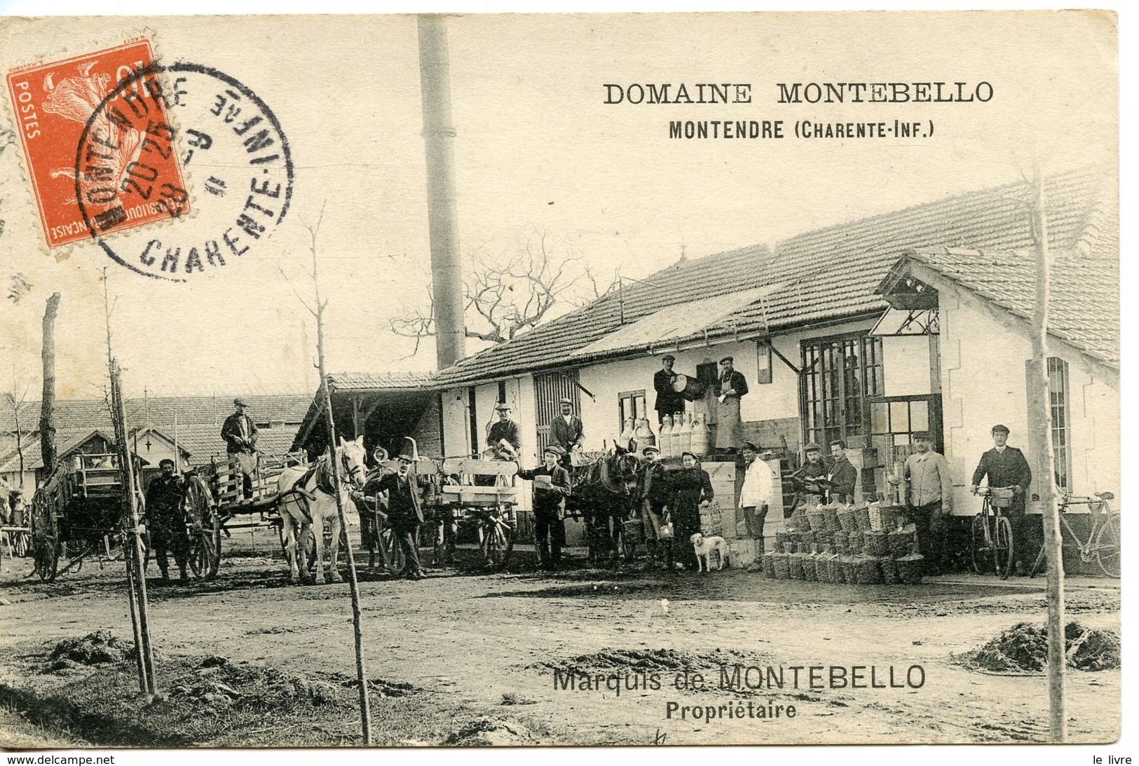 CPA MONTENDRE 17. DOMAINE MARQUIS DE MONTEBELLO PROPRIETAIRE