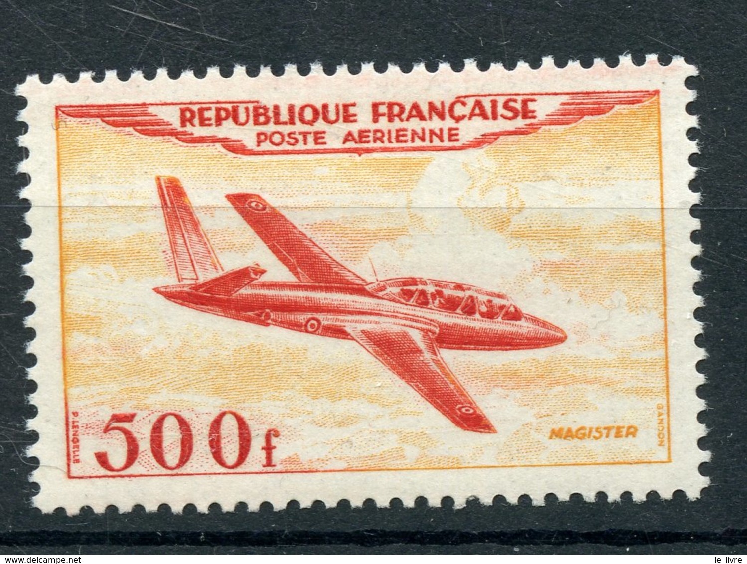 TIMBRE FRANCE N° 32 POSTE AERIENNE AVIATION 500 FRANCS MAGISTER de France