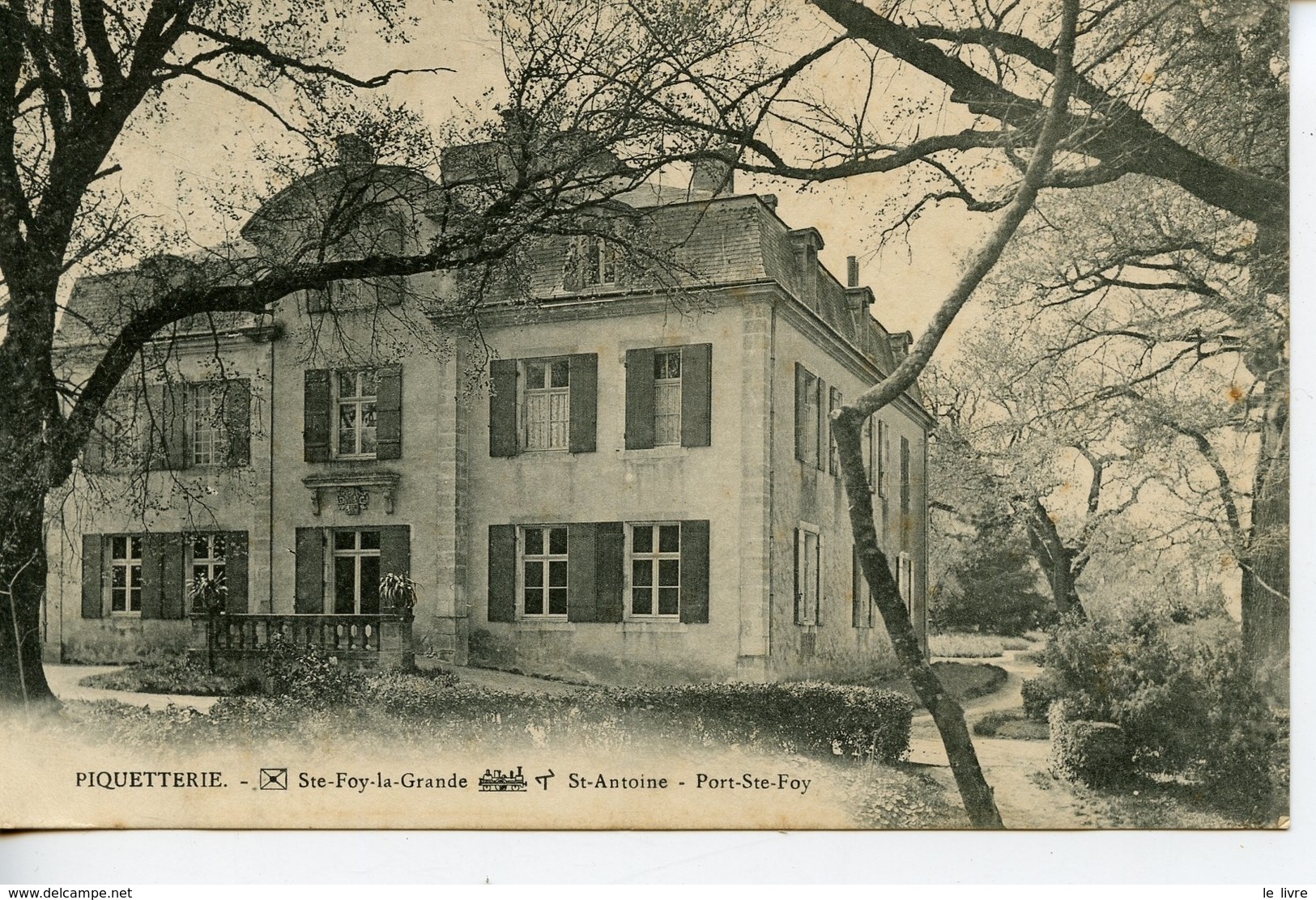 CPA 24 STE-FOY-LA-GRANDE. PIQUETTERIE. ST ANTOINE. PORT-STE-FOY 1909