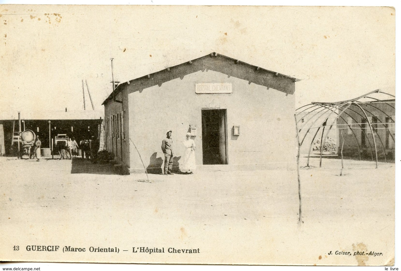 CPA MAROC ORIENTAL. GUERCIF. L'HOPITAL CHEVRANT 1920