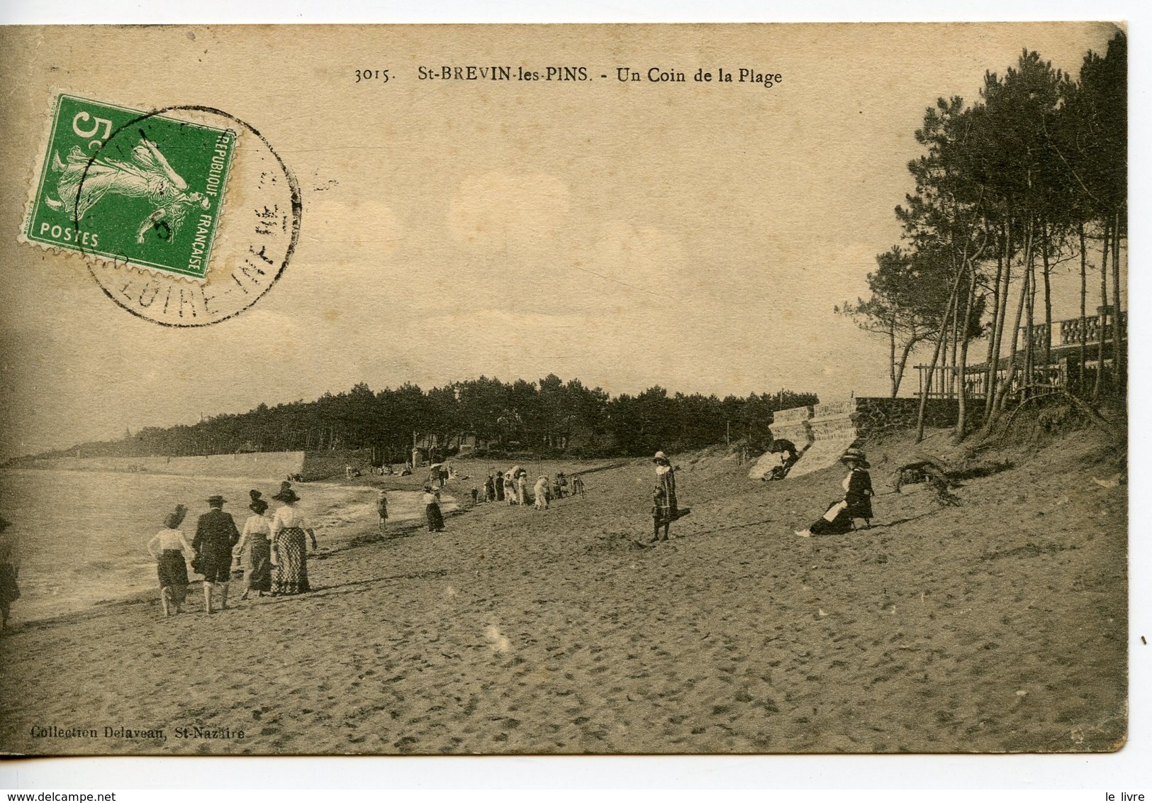 CPA 44 ST-BREVIN-LES-PINS. UN COIN DE LA PLAGE