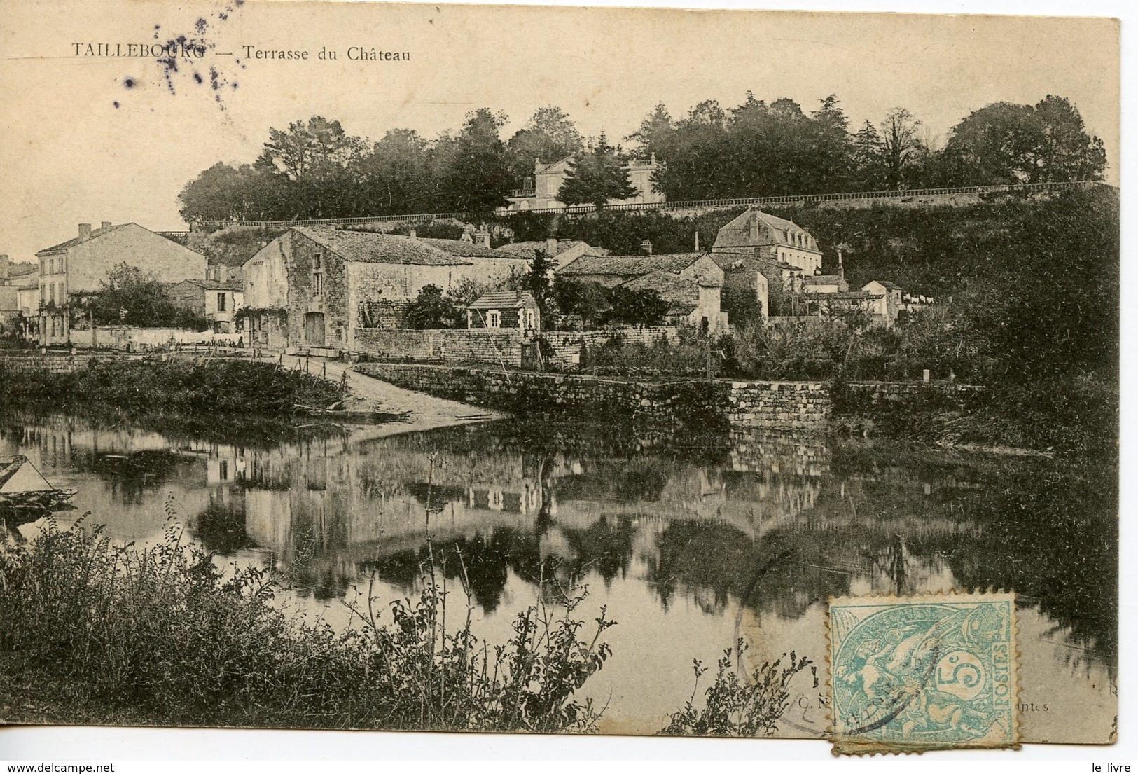 CPA 17 TAILLEBOURG. TERRASSE DU CHATEAU 1905