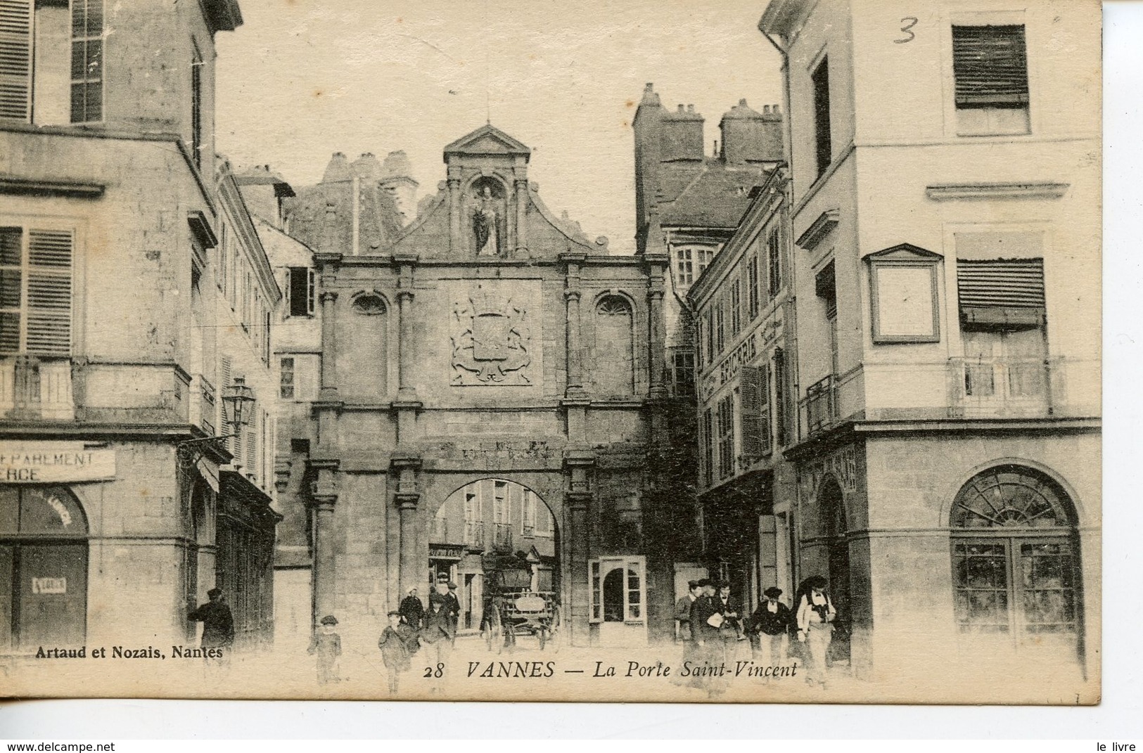 CPA 56 VANNES. LA PORTE SAINT-VINCENT