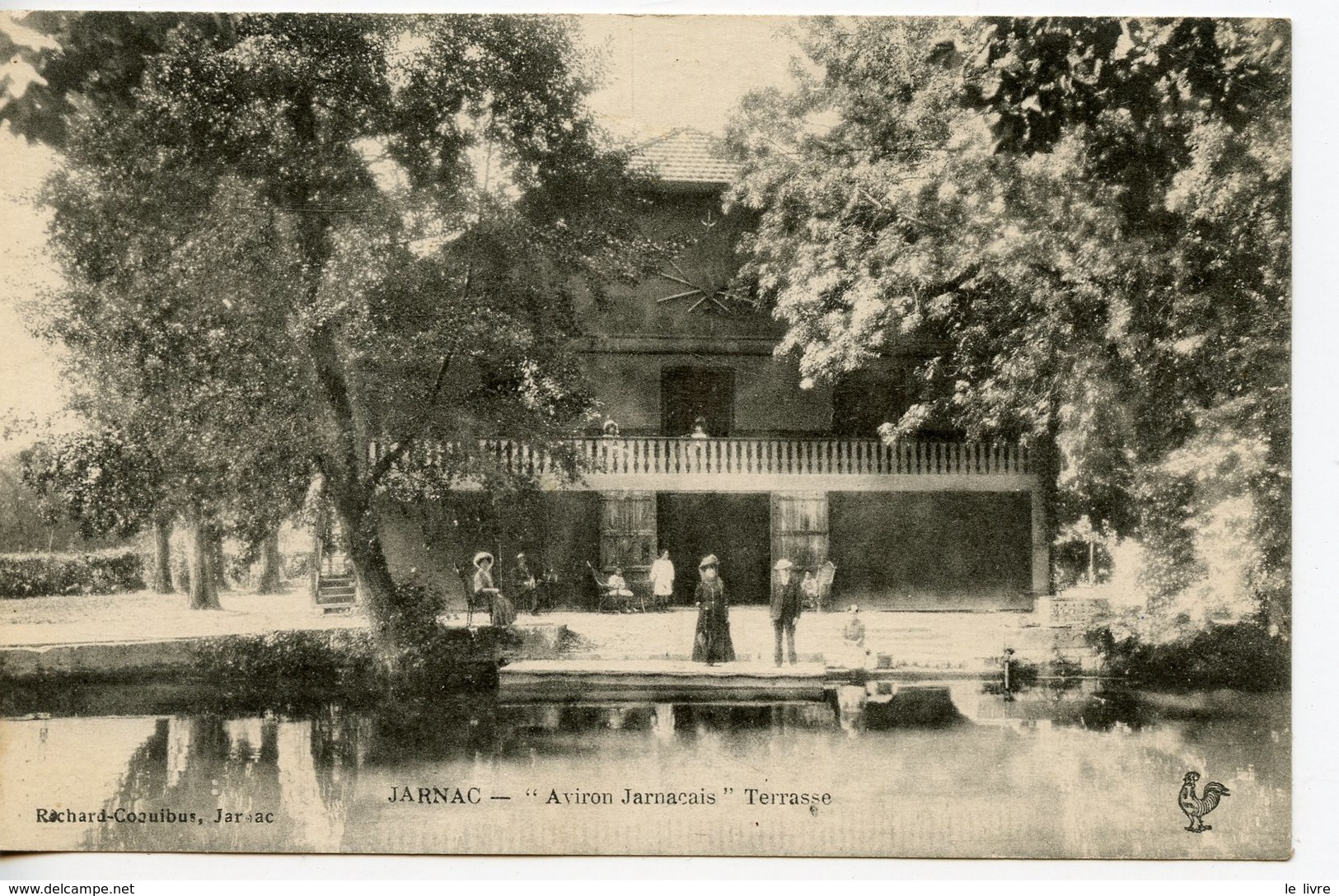 CPA 16 JARNAC. AVIRON JARNACAIS. TERRASSE 1919