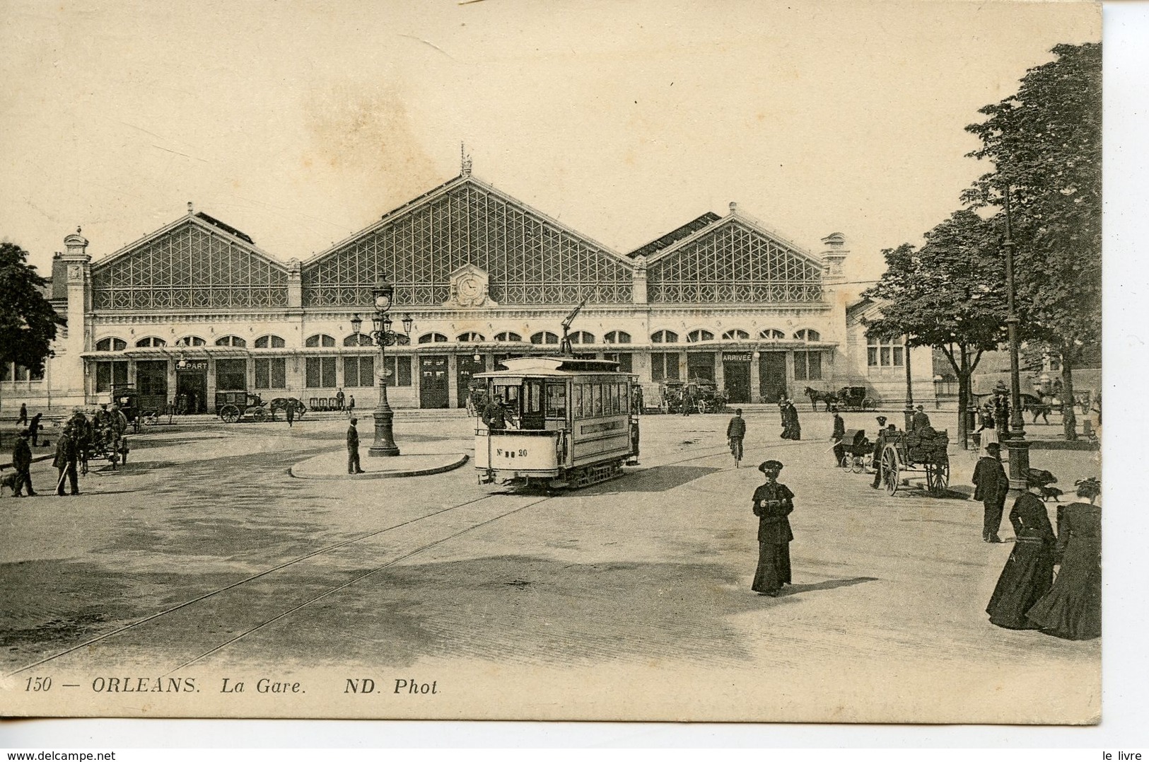 CPA 45 ORLEANS. LA GARE 1914