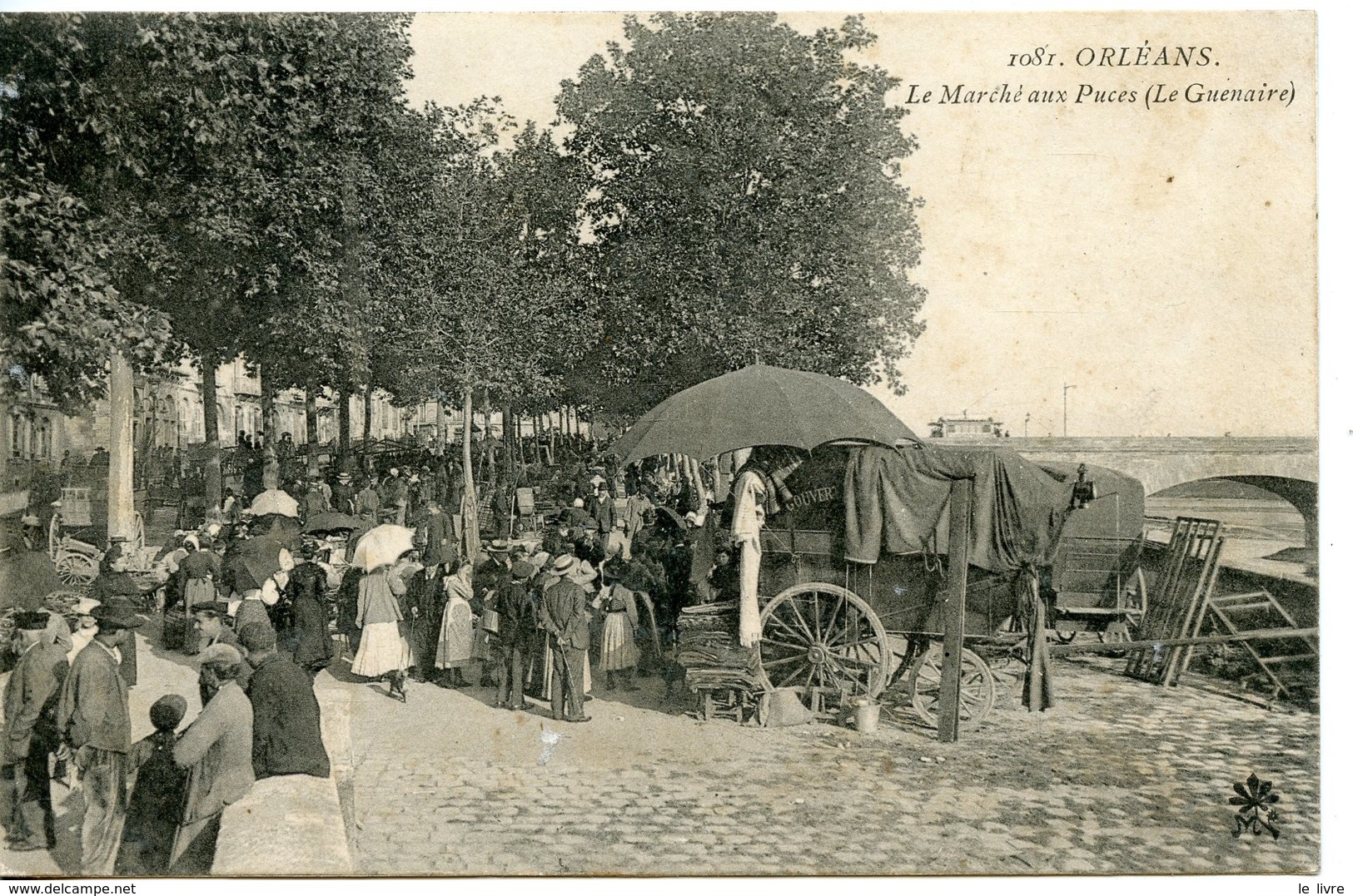 CPA 45 ORLEANS. LE MARCH AUX PUCES (LE GUENAIRE) 1904