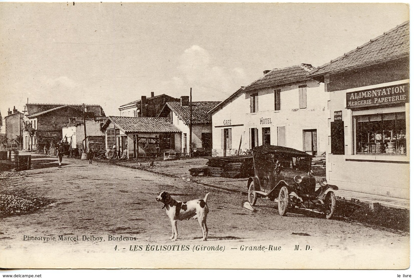 CPA 33 LES EGLISOTTES. GRANDE RUE