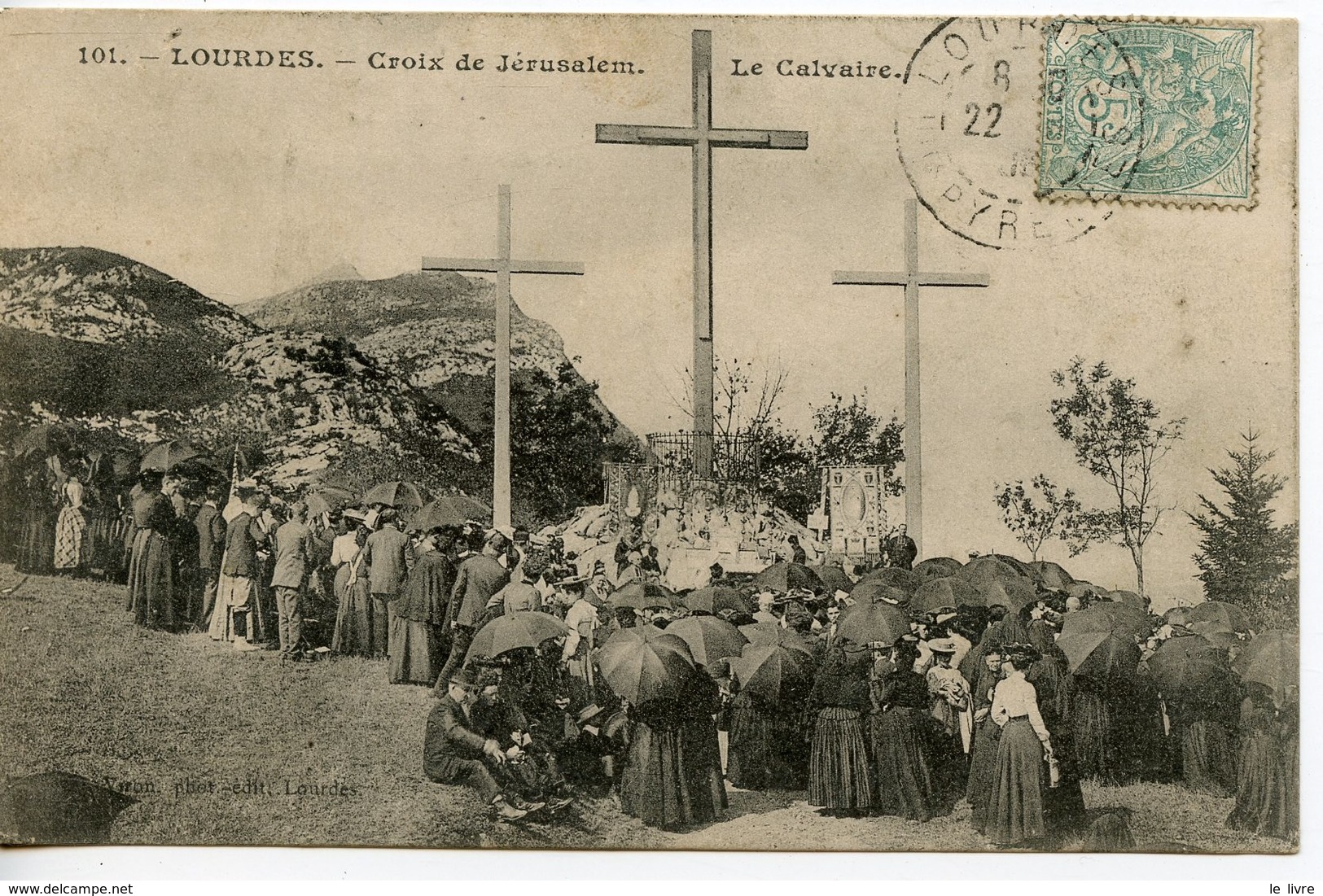 CPA 65 LOURDES. CROIX DE JERUSALEM. LE CALVAIRE