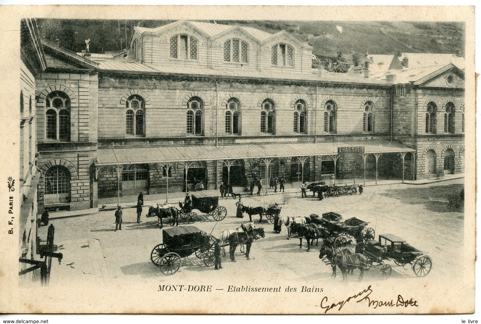 CPA 63 MONT-DORE. ETABLISSEMENT DES BAINS 1902