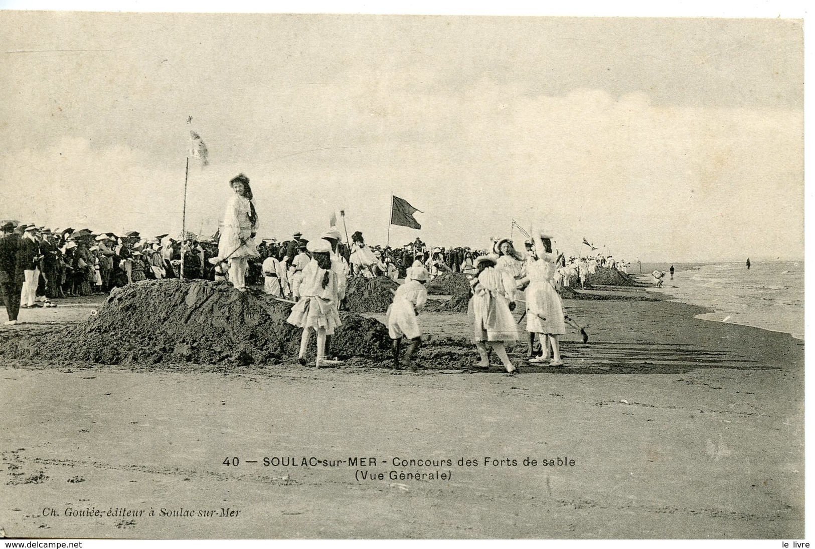 CPA 33 SOULAC-SUR-MER. CONCOURS DES FORTS DE SABLE