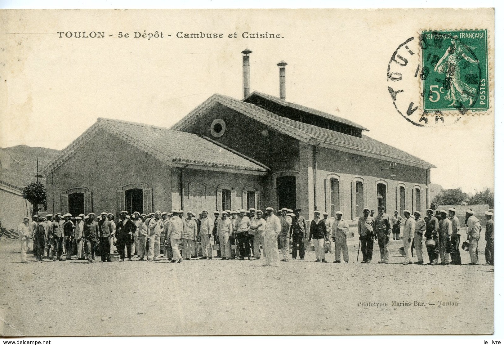 CPA 83 TOULON. 5 DEPOT. CAMBUSE ET CUISINE 1911