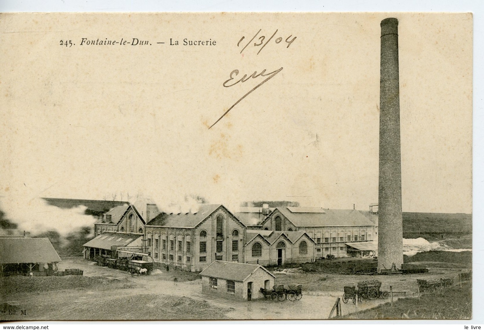 CPA 76 FONTAINE-LE-DUN. LA SUCRERIE 1904