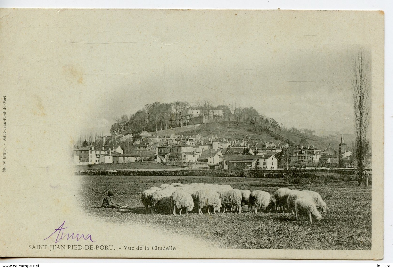 CPA 64. ST JEAN PIED DE PORT. VUE DE LA CITADELLE 1901