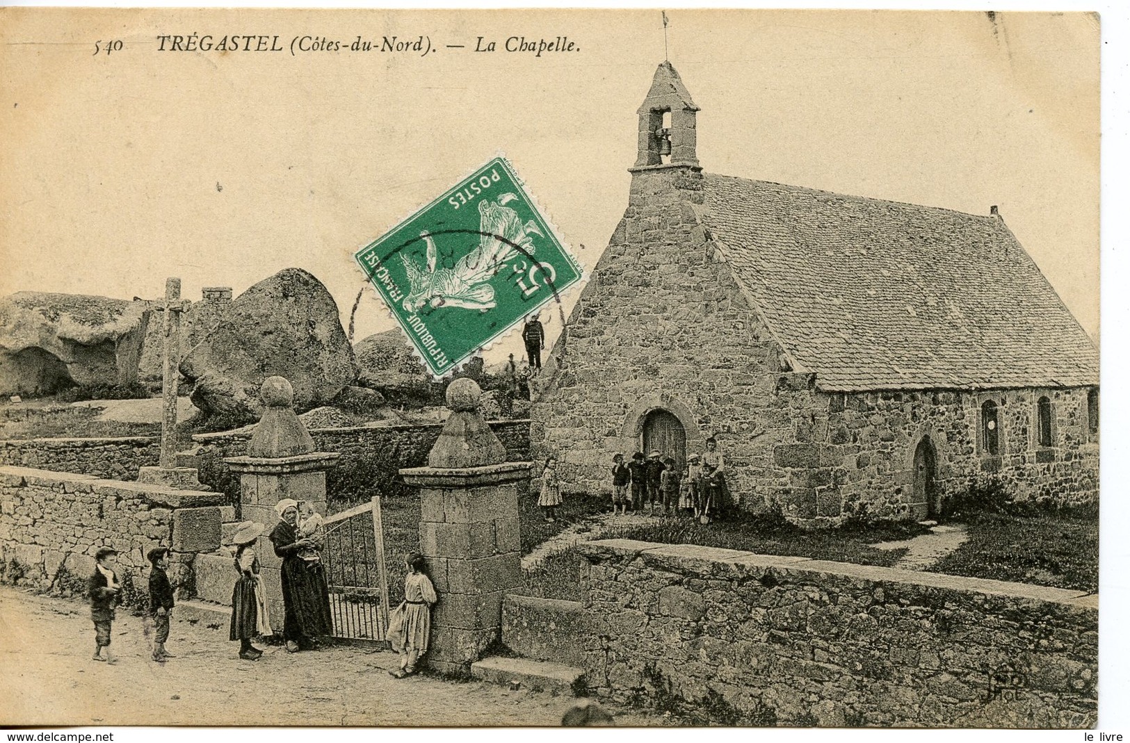 CPA 22 TREGASTEL. LA CHAPELLE 1911