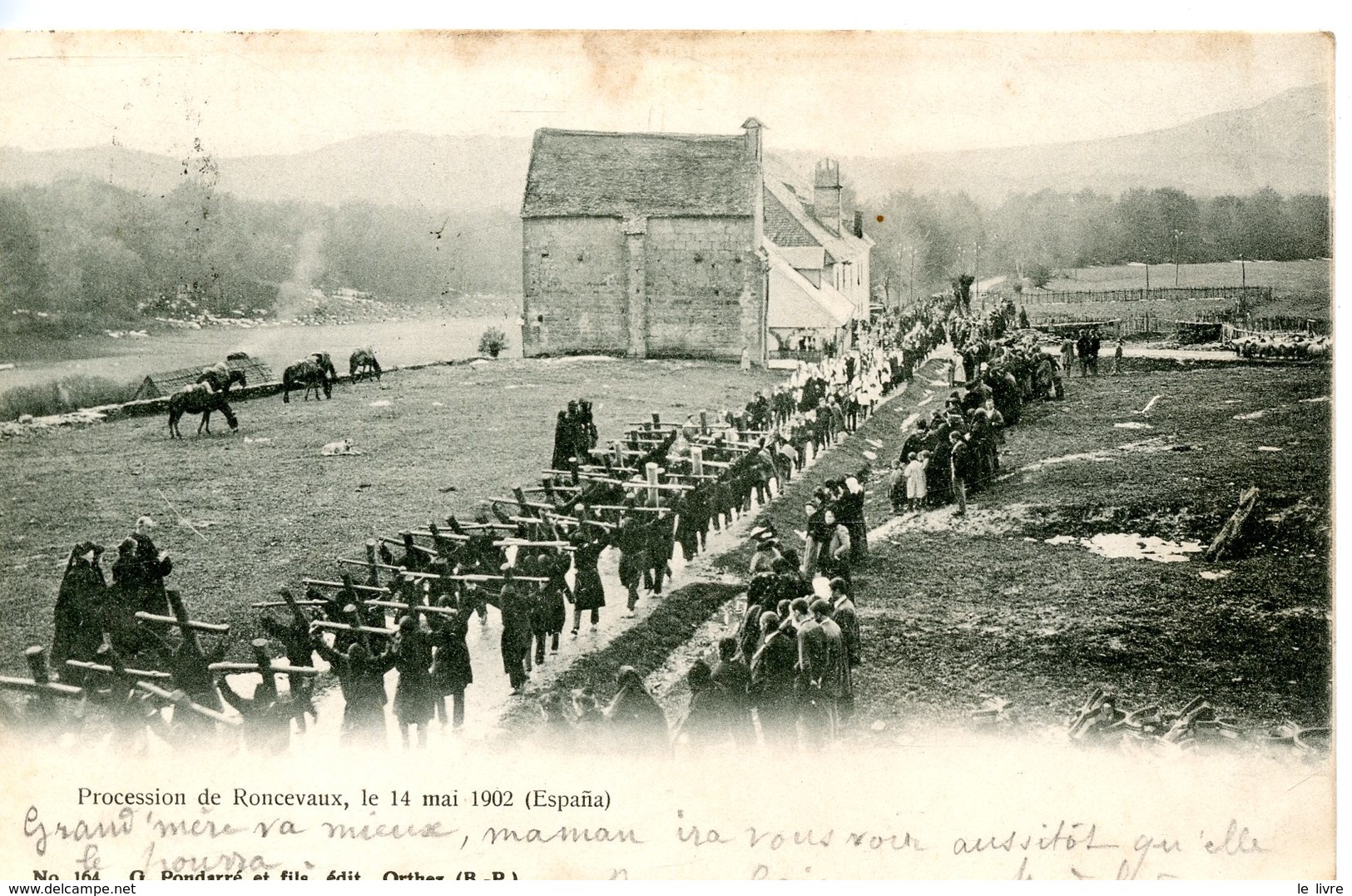 CPA 31 PROCESSION DE RONCEVAUX LE 14 MAI 1902 (ESPANA) 1903