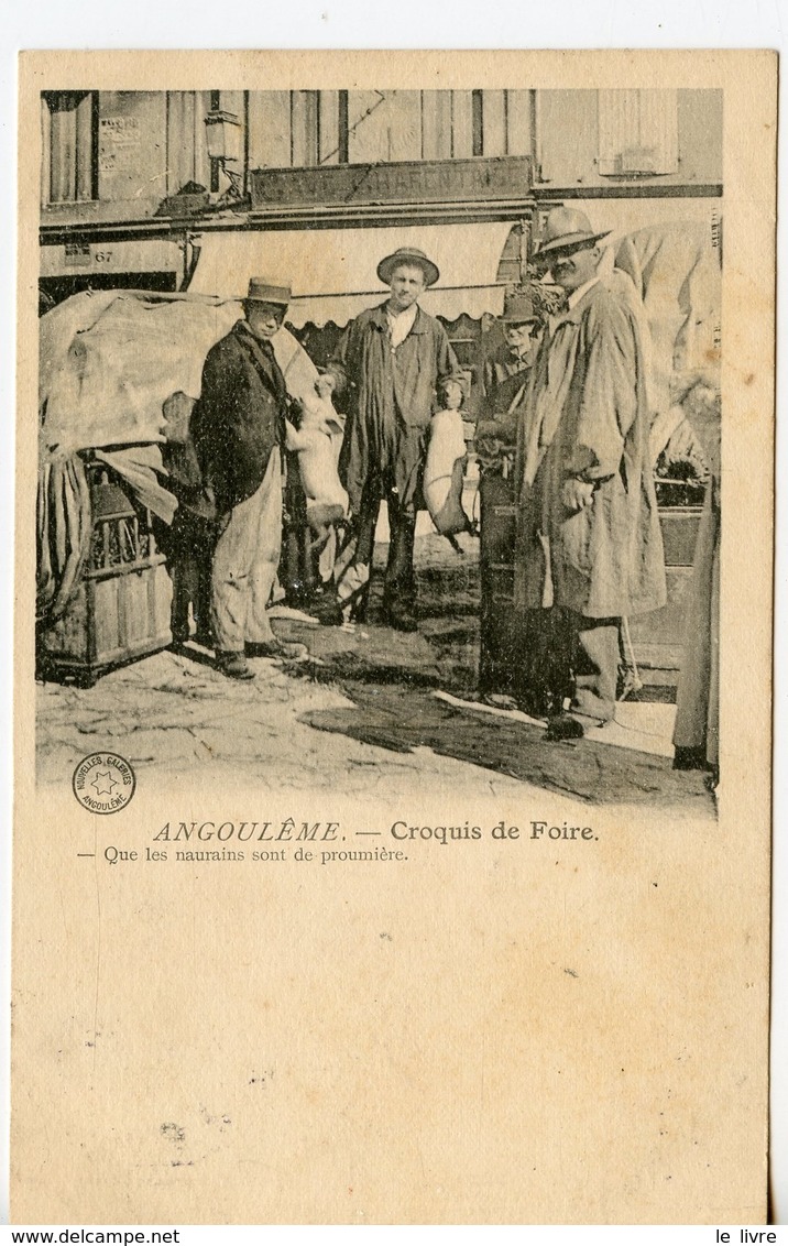 CPA 16 ANGOULME. CROQUIS DE FOIRE 1905