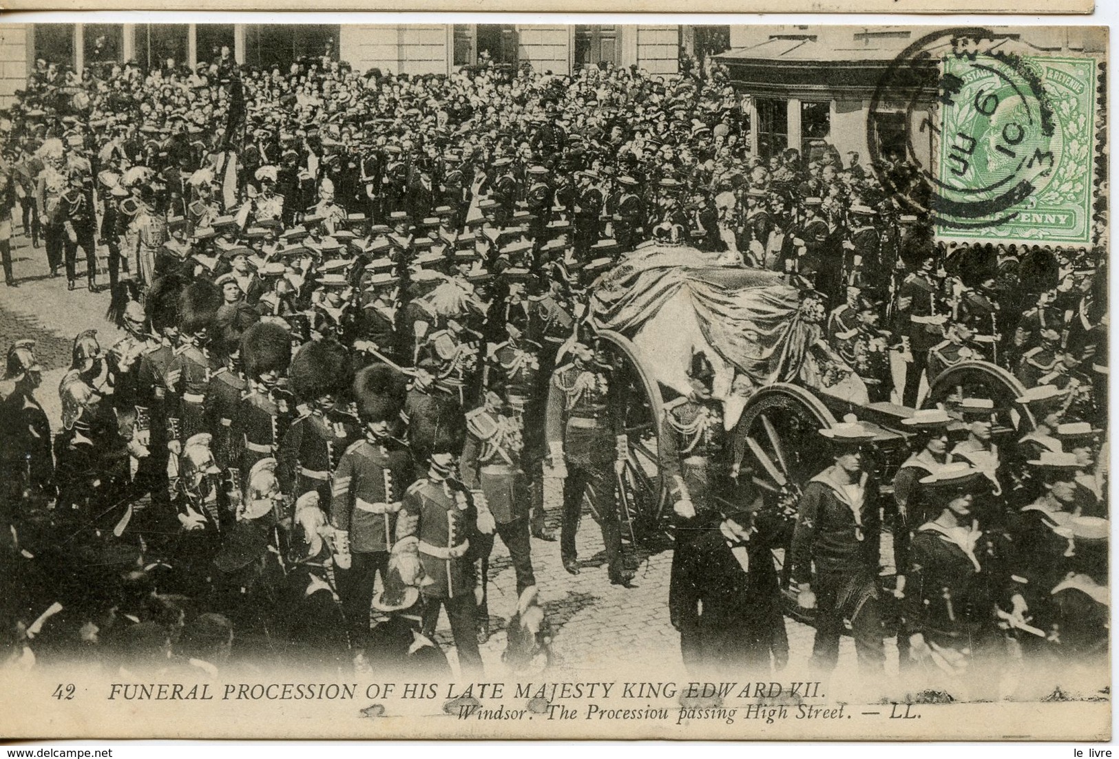CPA GRANDE-BRETAGNE. FUNERAL PROCESSION OF HIS LATE MAJESTY KING EDWARD VII 1910