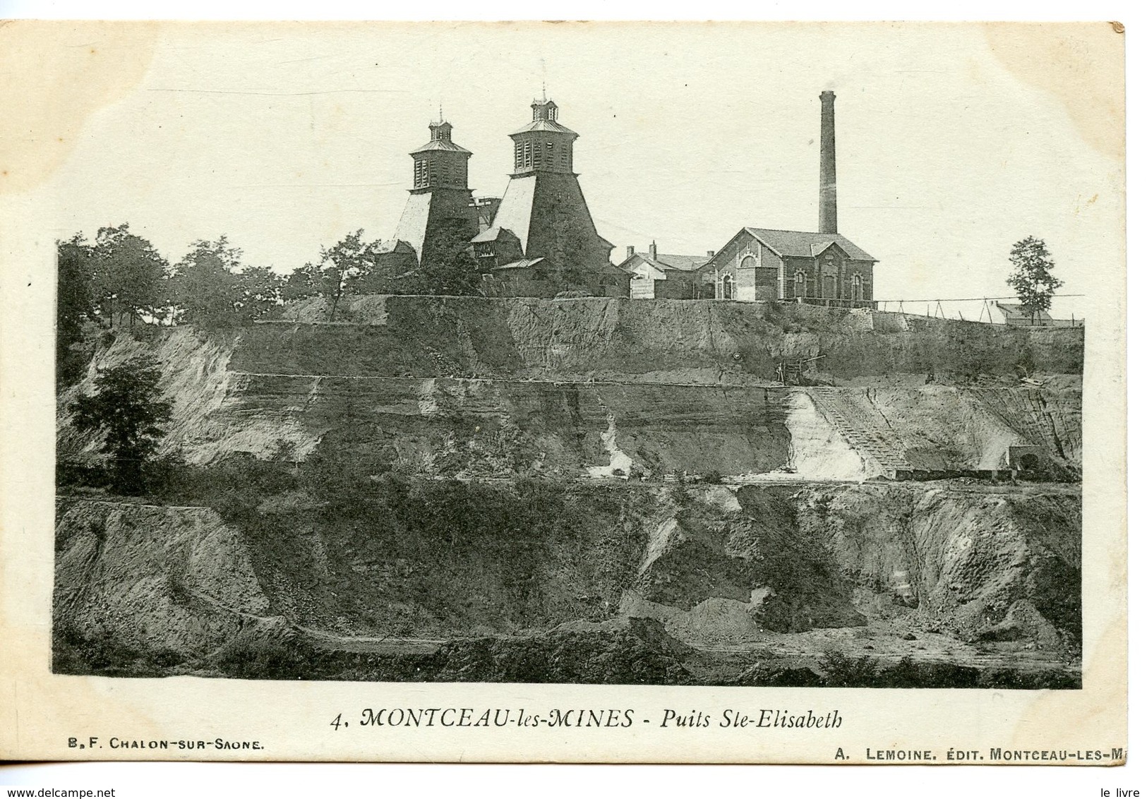 CPA 71 MONTCEAU LES MINES. PUITS STE ELISABETH