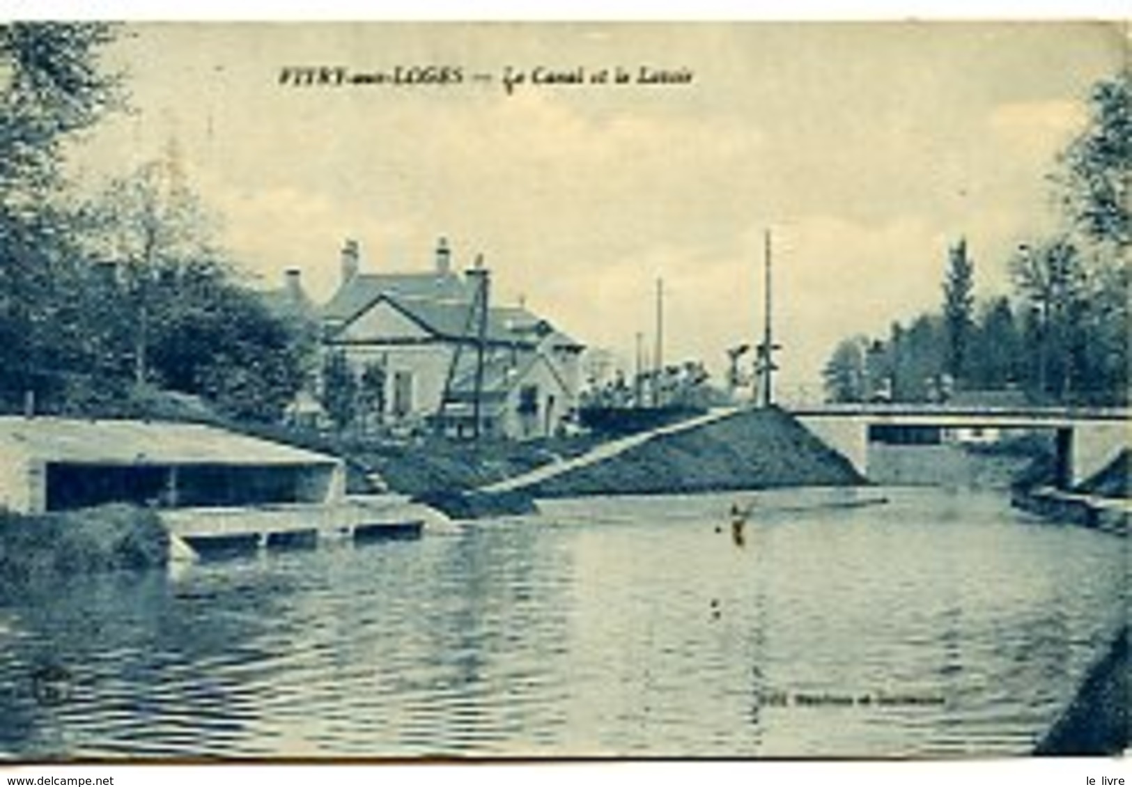 CPA 45 VITRY AUX LOGES. LE CANAL ET LE LAVOIR