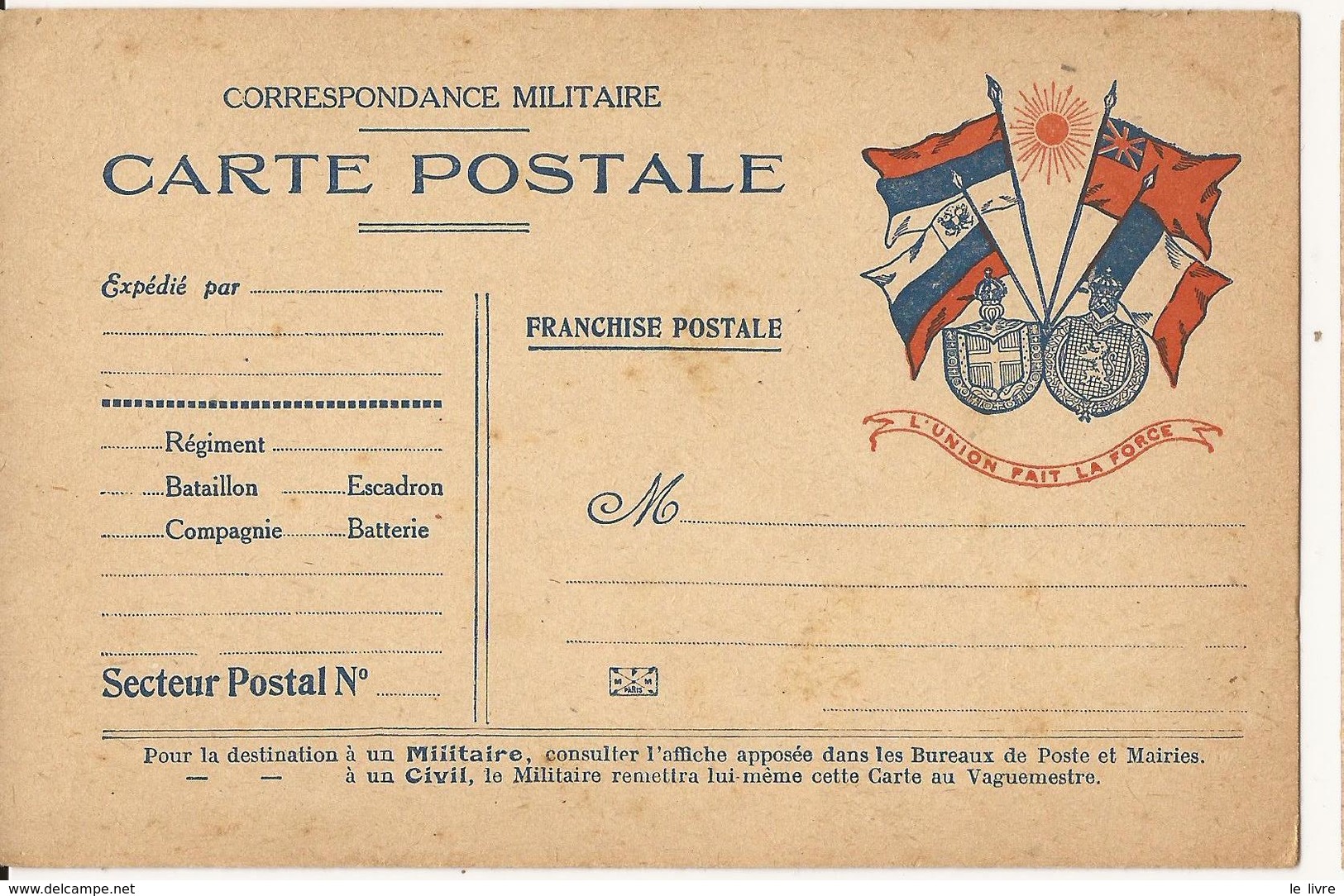 GUERRE 14/18 WW1 LOT DE 3 CPA FRANCHISE ET BONS DE LA DEFENSE