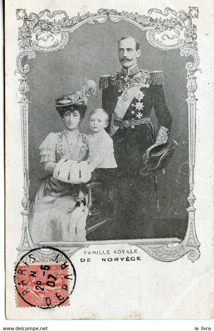 CPA NORGE NORVEGE. FAMILLE ROYALE DE NORVEGE 1907