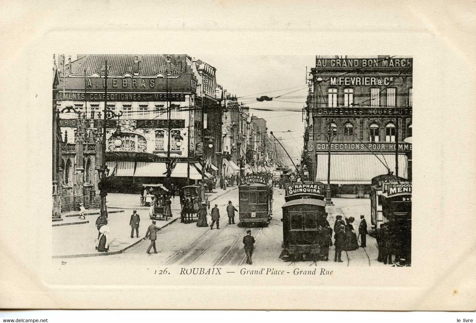 CPA 59 ROUBAIX. GRAND' PLACE. GRANDE RUE