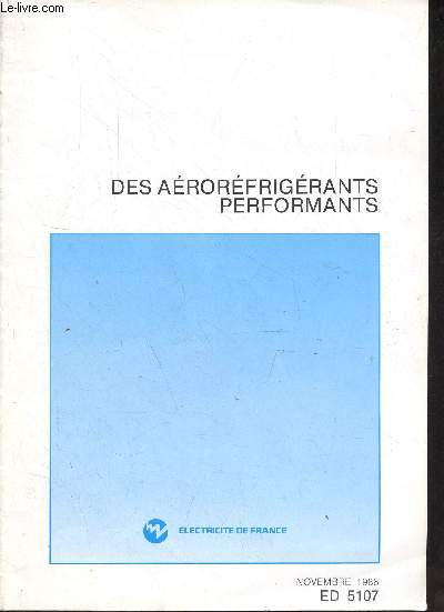 Des arorfrigrants performants - novembre 1986 ED 5107.