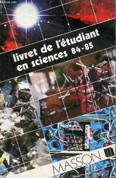 Livret de l'tudiant en sciences 84-85.