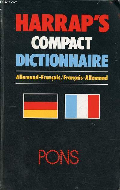 Harrap's compact dictionnaire allemand/franais - franais/allemand.