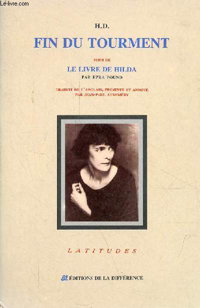 Fin du tourment suivi de le livre de Hilda par Ezra Pound - Collection latitudes.