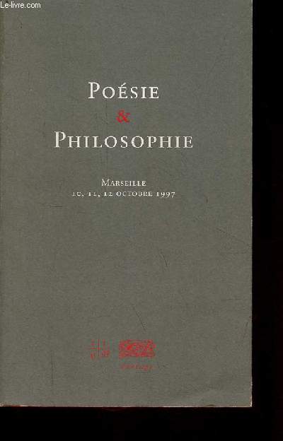 Posie & Philosophie rencontres de Marseille 10,11,12 octobre 1997.