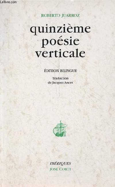Quinzime posie verticale - dition bilingue - Collection Ibriques.