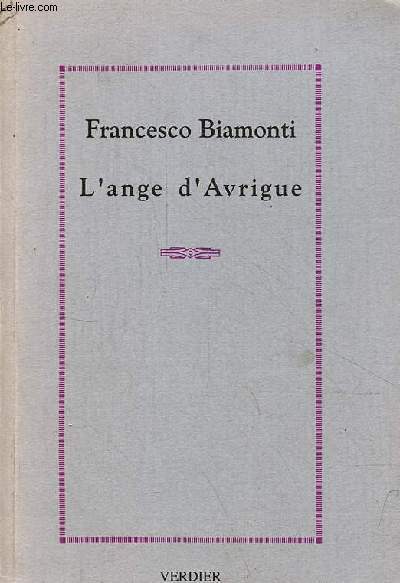 L'ange d'Avrigue - roman - Collection 