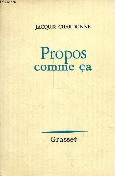 Propos comme a.
