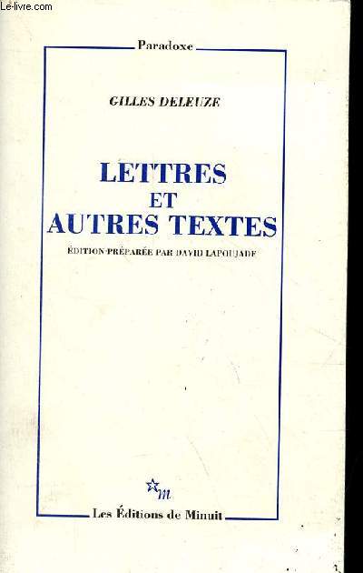Lettres et autres textes - Collection 