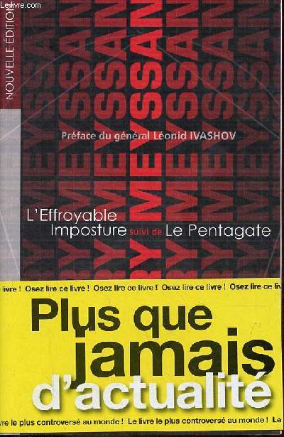 L'Effroyable Imposture et Le Pentagate - Collection Rsistances.