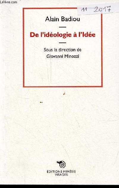 De l'idologie  l'ide - Collection visages.